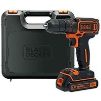 Black+decker BDCDC18K Bohrschrauber 18V 30 Nm mit 1,5Ah Lithium-Akku und Tragekoffer von Black & Decker