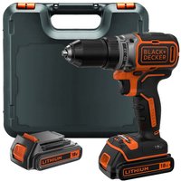 Black&decker - black+decker BL186K1B2 Akku Bohrschrauber 18V bürstenlos 2x Akkus 2Ah Koffer von Black & Decker