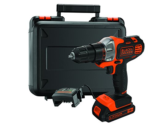 Black+Decker 18V Akku-Multifunktionswerkzeug Multievo, Multifunktionsgerät, Starter-Set inkl. Bohrschrauberkopf, LED-Leuchte, Softgriff + gummierte Flächen, Akku, Ladegerät, Koffer, MT218K von Black+Decker