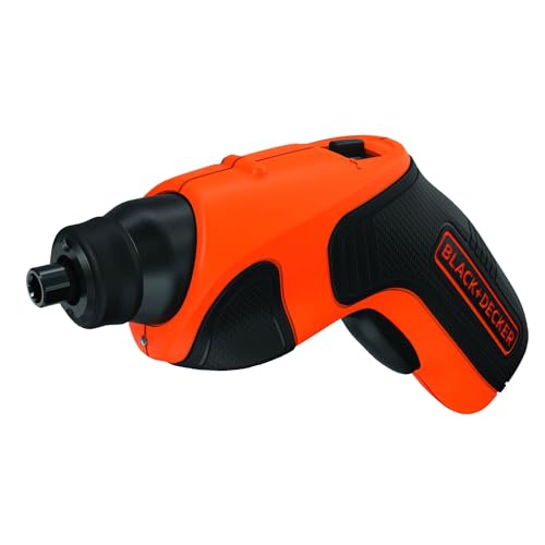 Black+Decker Li-Ion Kompakt-/ Akku-Schrauber (3,6V 1,5Ah, automatische Spindelarretierung, 5Nm Drehmoment, LED-Arbeitsleuchte, ergonomischer Softgriff, Rechts-/Linkslauf) CS3651LC von Black+Decker