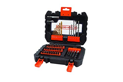 Black+Decker Bohrer- und Schrauberbit-Set (50-teiliges, Metall-, Holz- und Steinbohrer, Stecknüsse, Bits, Senker) A7232 Black+Decker Bohrer- und Schrauberbit-Set (50-teiliges, Metall-, Holz- und Steinbohrer, Stecknüsse, Bits, Senker) A7232 von BLACK+DECKER