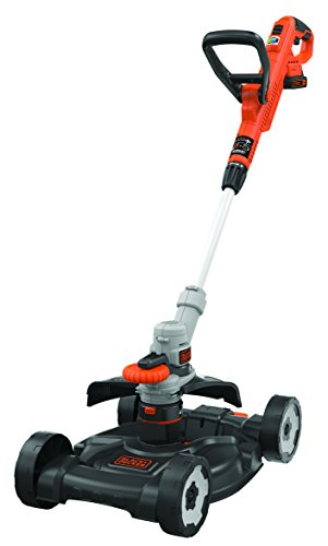 Black+Decker 3-in-1 Multi-Trimmer-Set (18V 2,0Ah, Kantenschneider, Rasentrimmer mit Rasenmäheraufsatz, speziell für kleinste Rasenflächen und schwieriges Gelände, inkl. Akku und Ladegerät) STC1820CM, STC1820CM-QW, Schwarz/Orange von Black+Decker