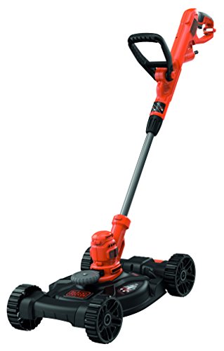 Black+Decker 3-in-1 Multi-Trimmer/Rasenkantenschneider / Rasenmäher BESTA530CM (550W, 30 cm Schnittbreite, AFS automatische Fadenverlängerung, inkl. Mäh-Chassis, für kleine Gärten) von Black+Decker