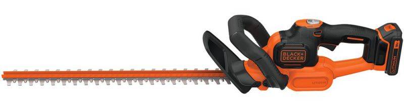 Black + Decker 18V Akku-Heckenschere, 2,0Ah Li-Ion, Powercommand, 50cm Messer, 18mm Schnittstärke - GTC18502PC-QW von Black & Decker