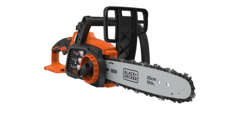 Black + Decker 18V Akku-Kettensaege, 25 cm, Lieferumfang ohne Akku und Ladegerät - GKC1825LB-XJ von Black & Decker