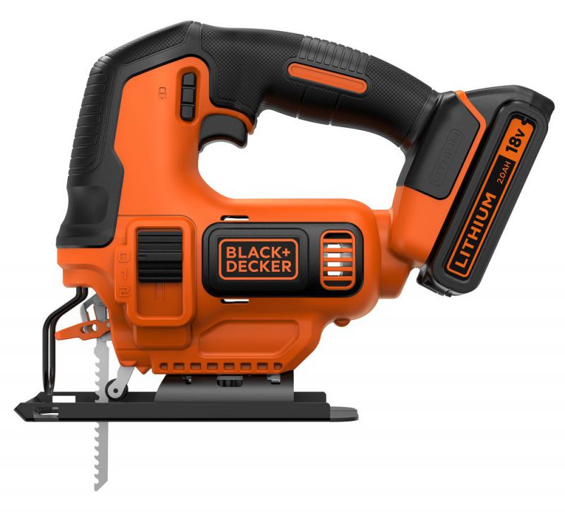 Black + Decker 18V Akku-Stichsaege, 2,0 Ah - BDCJS18-QW von Black & Decker