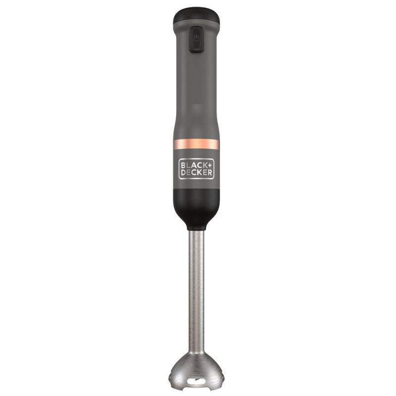 Black + Decker 6er-Set Kitchen Wand 7,2V Akku-Stabmixer inkl. 5-tlg. Zubehör, grau - BCKM1016KSG-QW von Black & Decker