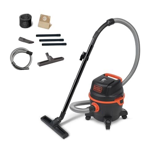 Black+Decker 51681 Staubsauger, 1.200 W, mit 15-l-Behälter, Schwarz von Black+Decker