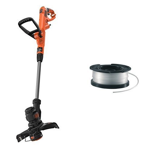 Black + Decker Elektro-Rasentrimmer-/kantenschneider + vollautomatische Einzelfadenspule (für Rasentrimmer 10m Länge, 1.5mm Fadendurchmesser) A6481 von Black+Decker