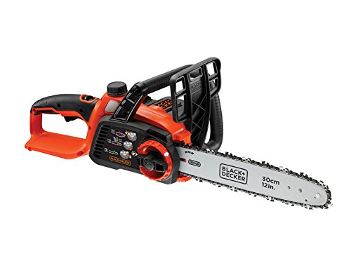 Black+Decker Li Ion Akku Kettensäge 36V GKC3630L20 mit Akku und Ladegerät – Ideal für Holz- & Gartenarbeiten – 30 cm Schwertlänge von Black+Decker