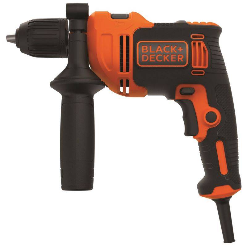 Black + Decker Schlagbohrmaschine 550W, Zubehoer,Koffer - BEH550K-QS von Black & Decker