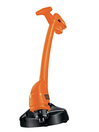 Black+Decker 350 W Rasentrimmer, 25 cm Schnittbreite, Zweihand-Ausführung, Fadenverlängerung per Auftipp-Automatik, 1 Stück, GL360 von Black+Decker