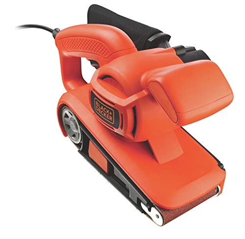 Black + Decker 720W Bandschleifer, automatische Schleifbandzentrierung, Staubfangsack, einfache Bandmontage, KA86 von Black+Decker