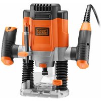 Black&decker - 1200W kabelgebundene Oberfräse black+decker KW1200E-QS von Black & Decker