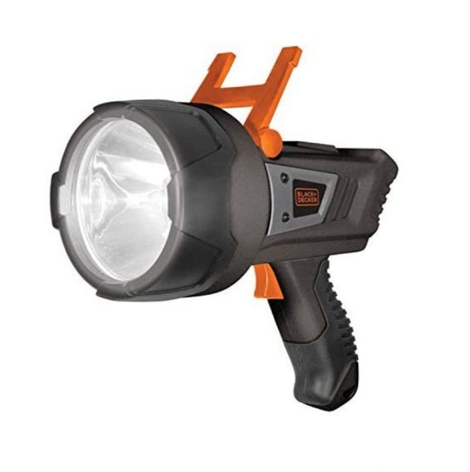 Black + Decker Taschenlampe SLV3 Handscheinwerfer 600LU, 2 Modi Akkubetrieb Arbeitsleuchte Leuchte (Arbeitslampe, Bestrahlungsdistanz max. 400m, 1-St., tragbar, mobil & leicht), Werkstattleuchte Inspektionslampe Handlampe Stableuchte Handstrahler von Black + Decker