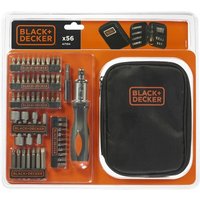Black&decker - A7104 -xj - Set von 56 Teilen zum Schraubenzieher mit Karrakakreppriver. von Black & Decker