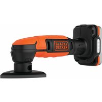 Black&decker - Akku-Detailschleifer - 12 v - 1,5 Ah - 89 mm Dreiecksplatte - 1 Akku - 1 Netzschleifmittel black+decker BDCDS12S1-QW von Black & Decker