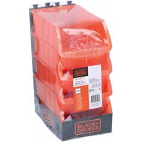 Black&decker - Stapelbox, 4 Stück, 250x150 mm, orange von Black & Decker