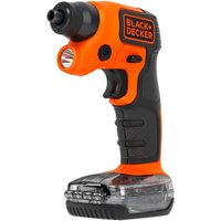 Elektrischer Schraubendreher 3,6 V + Aufbewahrungsbox mit 31 Schraubenzieherbits - BLACK+DECKER BDCSFS30C-QW von Black & Decker