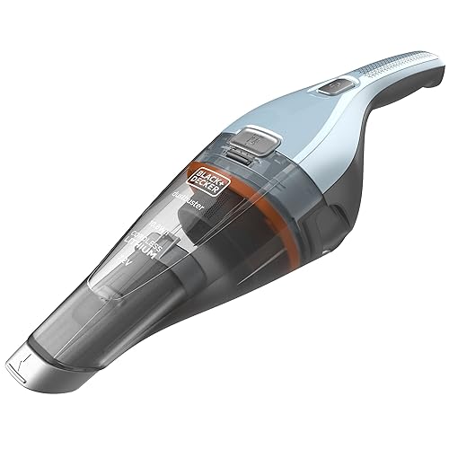 Black+Decker Akku Handstaubsauger Dustbuster NVC215W (7,2V, 15,5W, 385mm Fassungsvermögen, Kabellos, Beutellos, mit Wandhalterung), Blau von Black+Decker