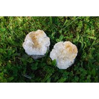 Calzitgeode Westsahara Marokko, Komplette Geode 528 Gramm, Aufgebrochen von BlackForestRockShop