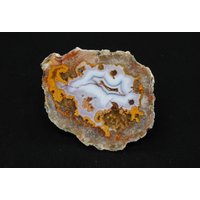 Halbe Achatmandel, Geschnitten Und Poliert, Achat Aus Agouim Hoher Atlas Marokko, 241 Gramm von BlackForestRockShop