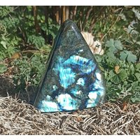 Interessante Labradorit Skulptur, Rundum Poliert, Stehender 1034 Gramm von BlackForestRockShop