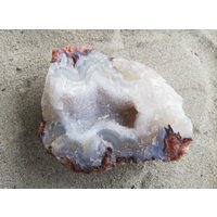 Natürlicher Achat, Aufgebrochen Mit Druse, Achat Aus Amerzgane Marokko, 537 Gramm von BlackForestRockShop