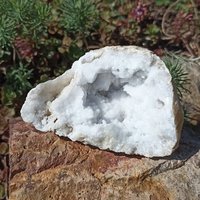 Quarzgeode Westsahara Marokko, Halbe Geode, 316 Gramm von BlackForestRockShop