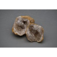 Quarzgeoden Westsahara Marokko, Komplette Geoden Ca. 80-100 Gramm, Aufgebrochen von BlackForestRockShop