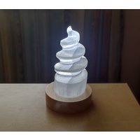Selenit Spirale, Ideal Auch Zum Beleuchten, Ohne Lichtsockel von BlackForestRockShop
