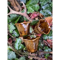 Handgemachter Pilzbecher - Auf Dem Rad Geworfener Keramikbecher Pilzliebhaber Geschenk von BlackOakPottery