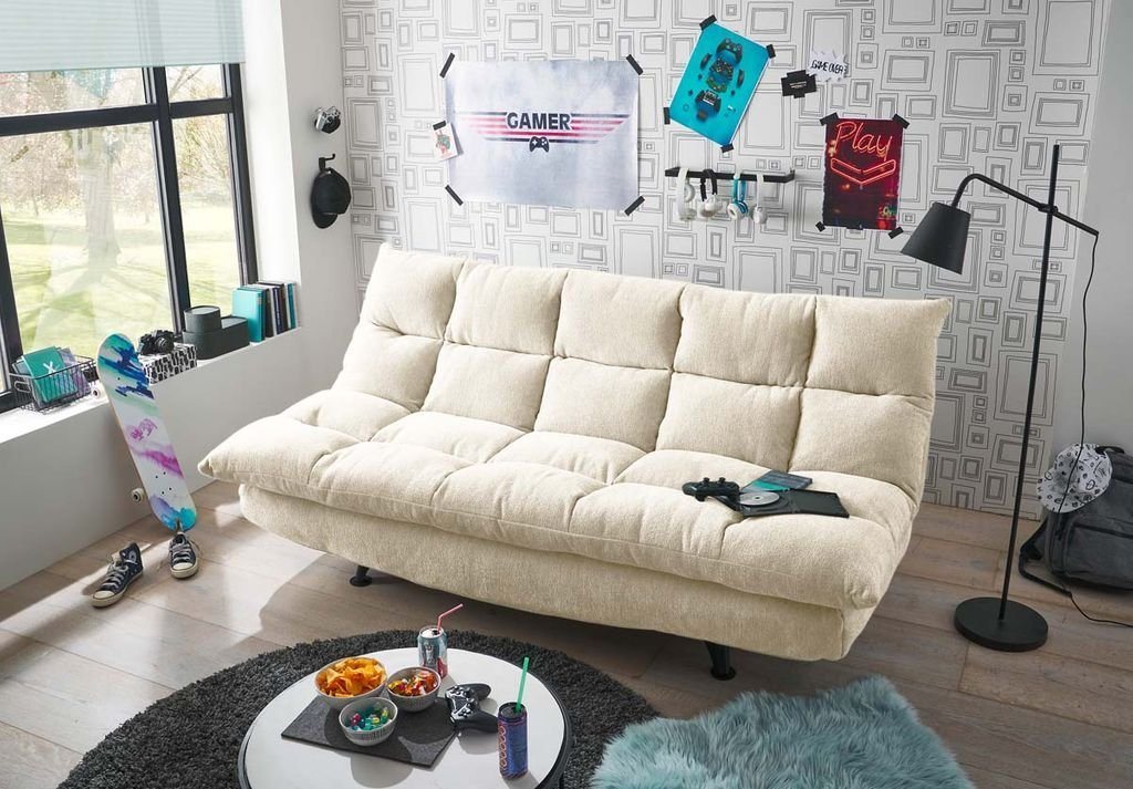 ED EXCITING DESIGN Schlafsofa, Manila Schlafsofa Schlafcouch Polstergarnitur 216x146 cm Beige von ED EXCITING DESIGN