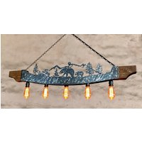 Rustikale Deckenleuchte - Cabin Chandelier Beleuchtung Rustikale Deckenleuchte - Cabin Chandelier Beleuchtung von BlackSeaLighting