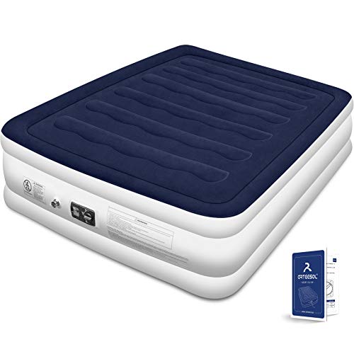 Blackace arteesol Self-Inflating Air Mattress Aufblasbare Gästebett Matratze mit Elektropumpe für Besucher & Reisen, Schnell aufblasbar in 1.5-3 Min Weiche Flockoberfläche von Blackace arteesol