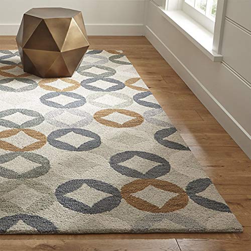 Blackamoor Rugs Barden Teppich, 100% Wolle, modern, handgefertigt, getuftet, naturfarben, Multi Natural, 150x245 cm - 5x8 ft von Blackamoor Rugs