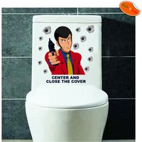 Aufkleber Abdeckung Wasser Lupen Cartoon Tablette Wc Druck Pvc Rabatt Toilette Sitz Sanitary Abgeschnitten 1 Stück von Blackbitstore