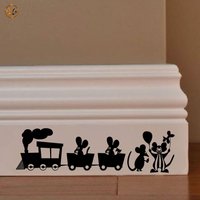 Familie Wandbild Aufkleber Topini Kirmes Clown Zug Pvc Schwarz Vergünstigt 1 Kit Verschiedene Stücke Maßnahmen cm 8 X 30 Wand Maus Zirkus von Blackbitstore