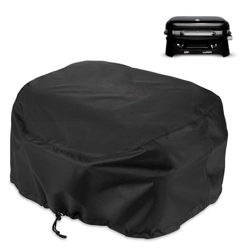 Grillabdeckung für Weber Lumin Elektrogrill, Lumin Compact Grill, 600D Heavy Duty Wasserdicht UV-beständige Motorhaube für Weber Lumin/Compact ohne Ständer, Outdoor Barbeque Grill Zubehör von Blackhoso