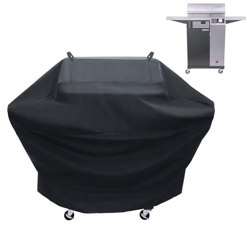 Grillabdeckung für Charbroil 22652143 Edge Elektrogrill, 127 cm für Charbroil 2 Brenner Grill, 600D Heavy Duty wasserdichte Abdeckung für CharBroil und Smoker bis zu 124 cm Breite von Blackhoso