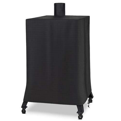 Grillabdeckung für Nexgrill Oakford 1400 Vertikaler Pellet Smoker Grill, strapazierfähig, wasserdicht, UV-beständig, Nexgrill Oakford 1400 Grill 700-0013 Abdeckung von Blackhoso