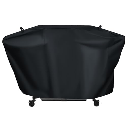 Grillabdeckung für Traeger Flatrock 2-Brenner Zone Grill, Traeger Flatrock Propan-Grillplatte TF2NN46DN, 600D Heavy Duty wasserdichte UV-geschützte Abdeckung, BAC816 Zubehör von Blackhoso