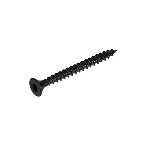 Blackline Spanplattenschrauben schwarz 3.5 x 16mm - 25 Stck Senkkopf Schraube Torx von Blackline