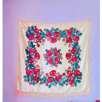 Antiker Gemusterter Teppich Auf Der Tischdecke Wand Vintage Gabile Alte Geschichte Udssr von BlackpearltreasureIT