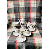 Pferde Kaffee Set Für 6 Personen, Teekanne Set, Mid-Century Retro Küchen Dekor, Teetassen Tee Mit Wasserkocher, Udssr von BlackpearltreasureIT