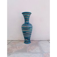 Seltene, Vintage Vase Mit Einem Schönen Muster Aus Der Udssr von BlackpearltreasureIT