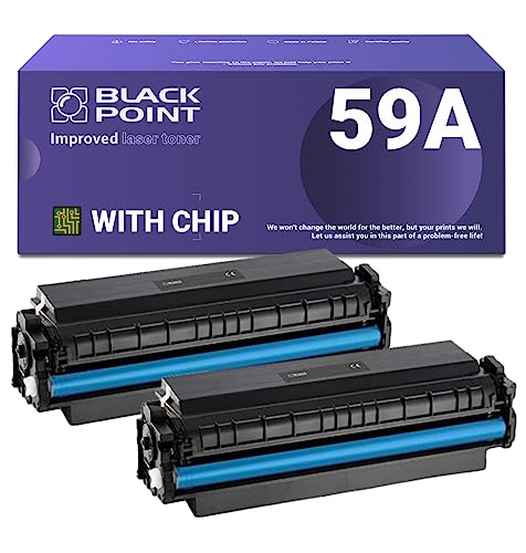 BLACK POINT [MIT Chip Toner 2 St. Kompatibel zu HP 59A CF259A HP 59X CF259X Schwarz für HP Laserjet Pro MFP M428dw Laserjet Pro MFP M428fdn Laserjet Pro MFP M428fdw Laserjet Pro M404dn M404dw M304a von BLACK POINT