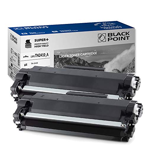 BLACK POINT Premium Toner 2 St. Kompatibel zu TN-2410 TN2420 TN-2420 TN2410 - Schwarz für Brother HL-L2350DW HL-L2375DW L2310D L2370DN DCP-L2530DW DCP-L2510D L2550DN MFC-L2710Dw MFC-L2750DW L2710DN von BLACK POINT