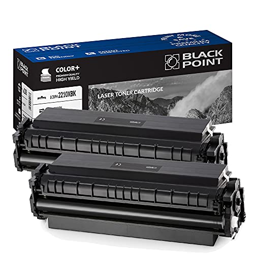 BLACK POINT Toner 2 St. Toner Kompatibel zu HP W2210X Schwarz HP 207X 207A für HP Color Laserjet Pro MFP M283fdw Color Laserjet Pro MFP M282nw Color Laserjet M283fdn M255dw Color Laserjet Pro M255nw von BLACK POINT