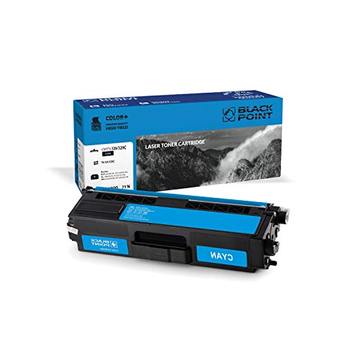 BLACK POINT Toner Kompatibel zu TN-326C / TN-329C - Cyan - für Brother HL: L8350CDW, L8250CDN; MFC:L8850CDW, L8650CDW; DCP: L8400CDN, L8450CDW von BLACK POINT